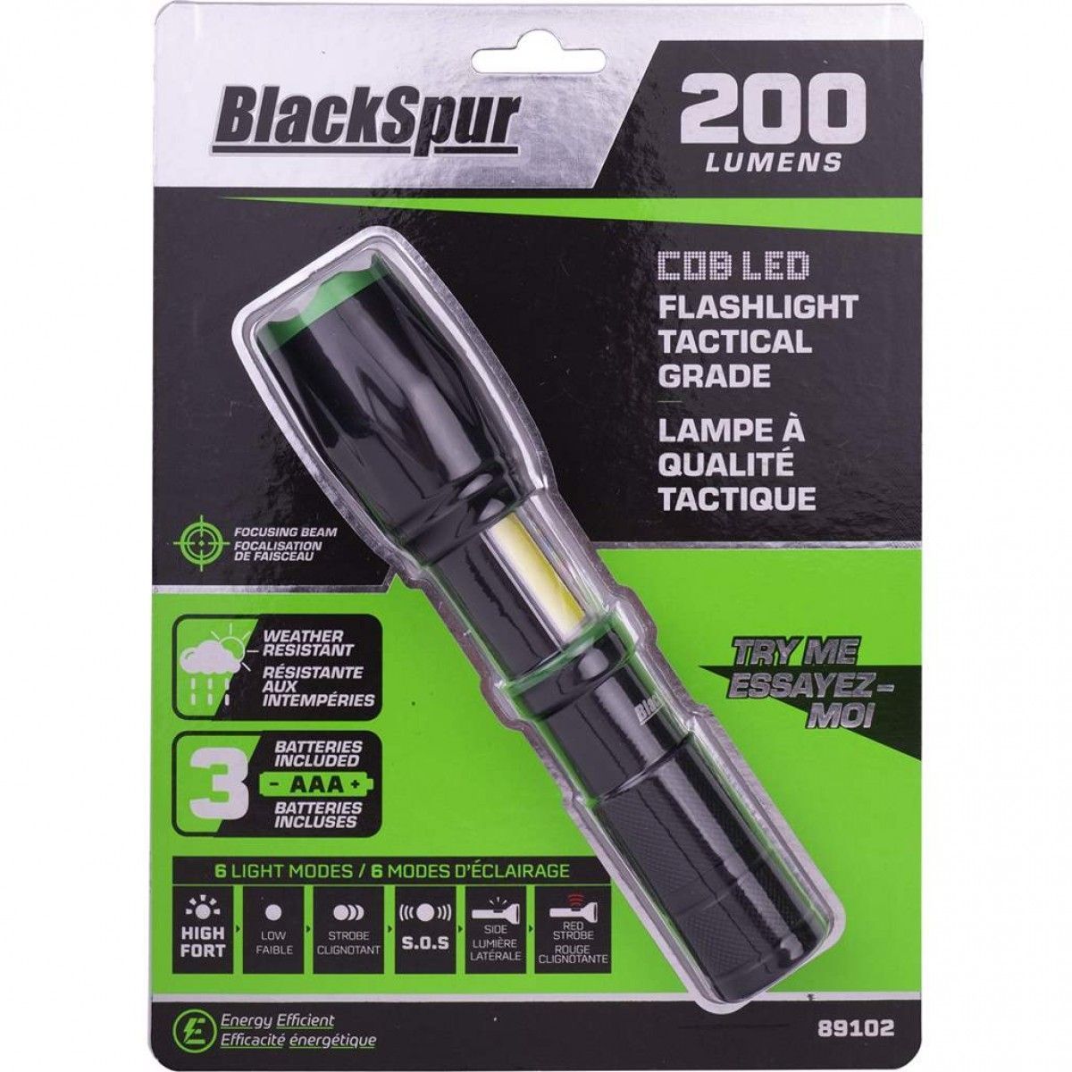 Blackspur COB Tactical Grade Flashlight