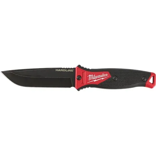 Milwaukee Tool 5in. Hardline AUS-8 Steel Fixed Blade Knife Milwaukee Tool 5in. Hardline AUS-8 Steel Fixed Blade Knife
