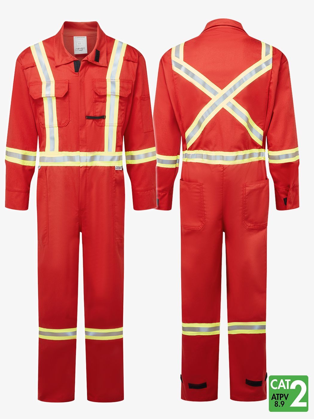 CLCV00813 - COVERALL AVENGER 7oz STYLE 3108 WS FR RED SZ 44