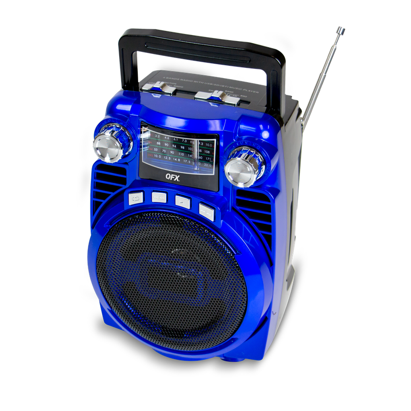 507-0004-02 - AM/FM/BT Speaker Blue