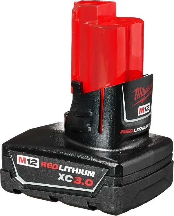 Milwaukee Tool 12V M12 Lithium-Ion Extended Capacity (XC) 3.0 Ah REDLITHIUM Battery (2-Pack)