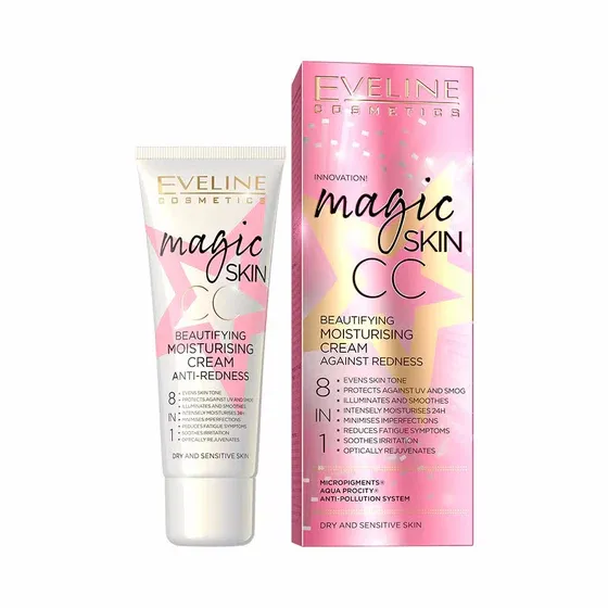 Magic Skin CC: Moisturizing anti-redness cream 8in1