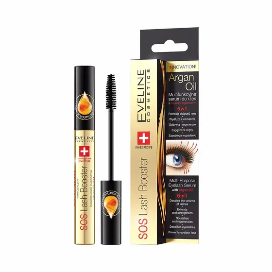 SOS Lash Booster: Eyelash serum 5 in 1 with argan oil