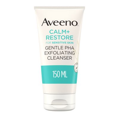 Aveeno Calm+Restore: Gentle PHA Exfoliating Cleanser 150ml