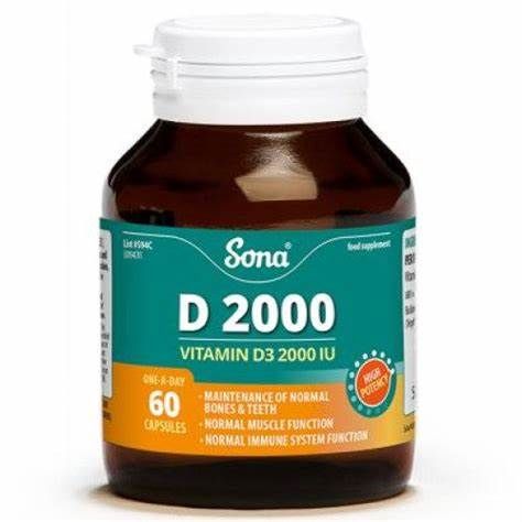 Sona D 2000 - Vitamin D 2000 IU 30 Capsules