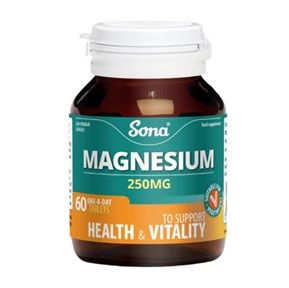 Sona Magnesium - 250mg 60 Tablets