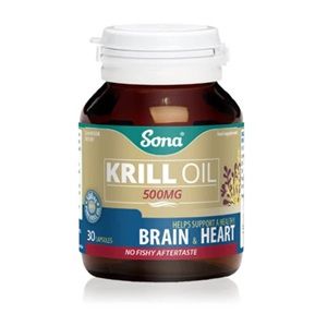 Sona Krill Oil - 500mg Pure Krill Oil 30 Capsules