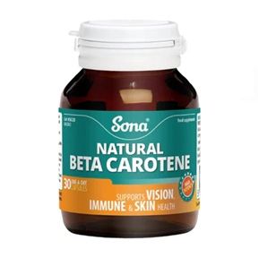 Sona Natural Beta Carotene 30 Capsules