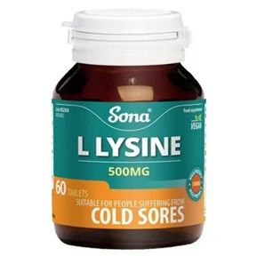 Sona L Lysine 500mg 60 Tablets