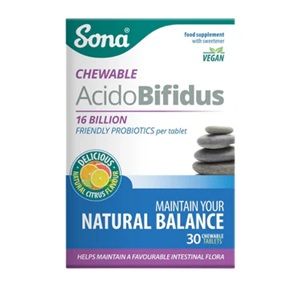 Sona AcidoBifidus - Chewable Probiotics 30 Capsules
