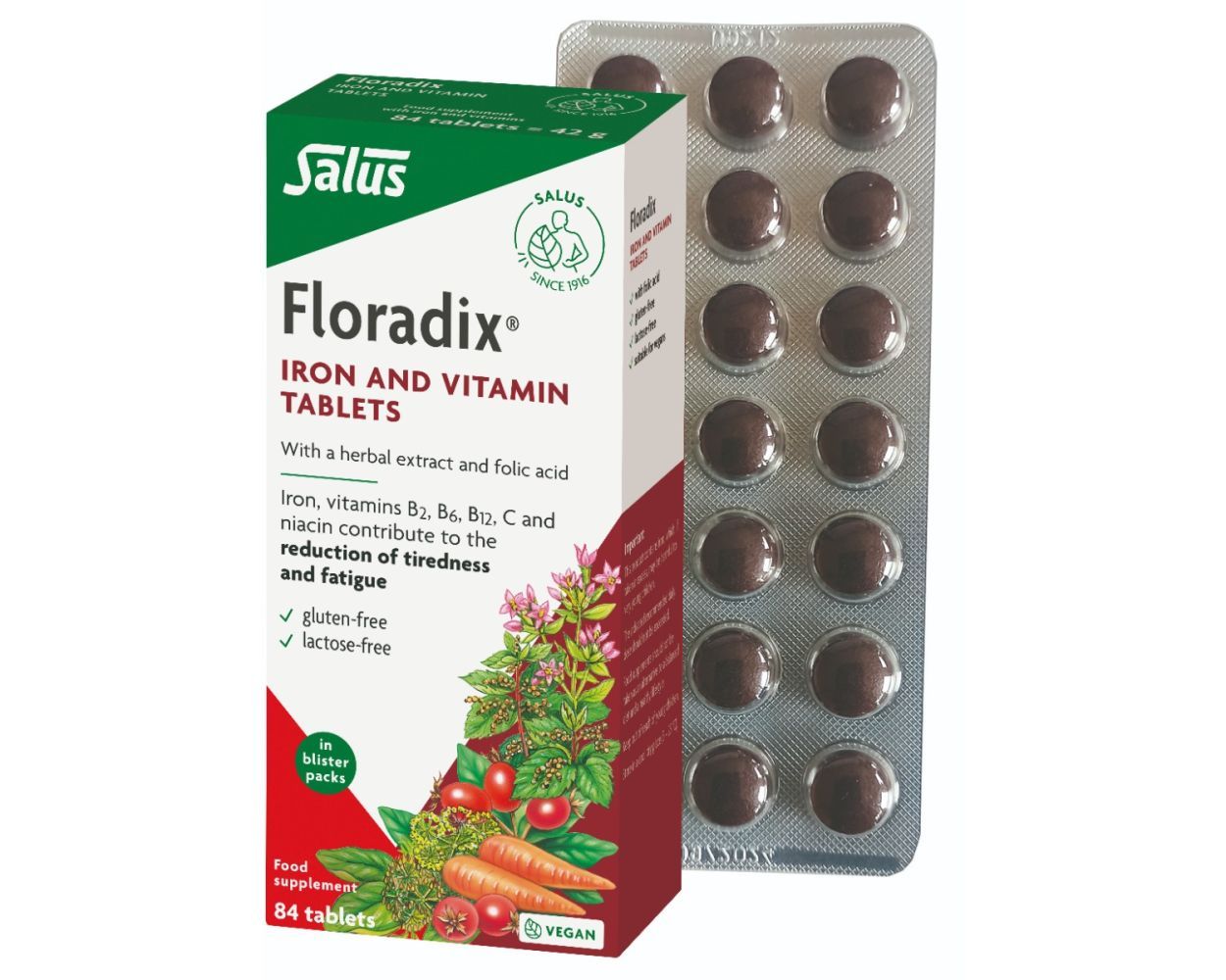 Salus Haus Floradix Iron and Vitamin Tablets