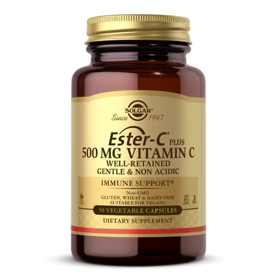 Solgar Ester-C Plus 500 mg Vitamin C 50 Capsules
