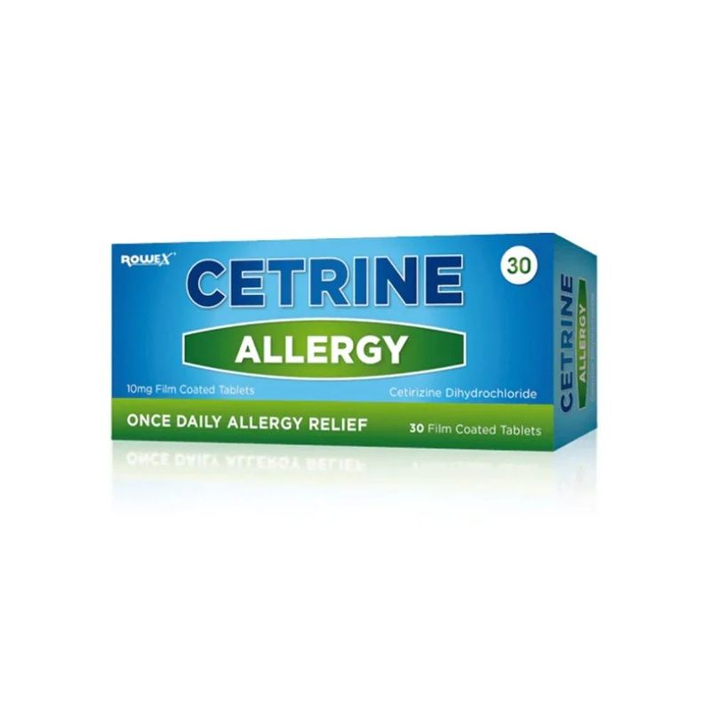 Cetrine Allergy 10mg 30 Tablets