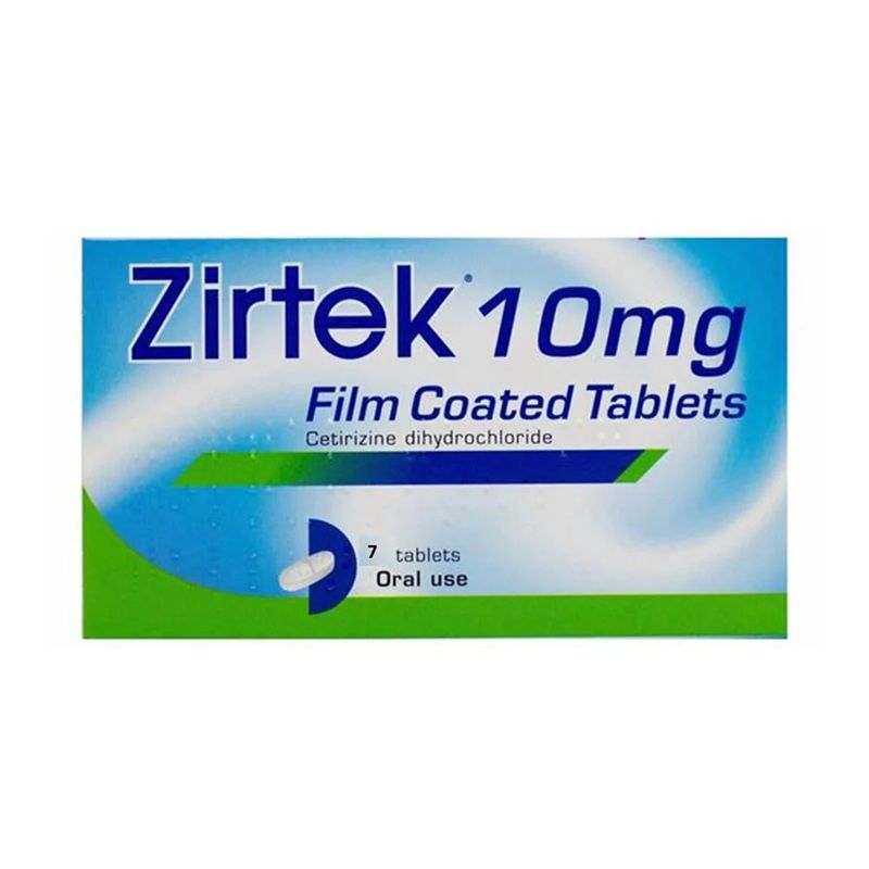 Zirtek Allergy Relief 7 Tablets
