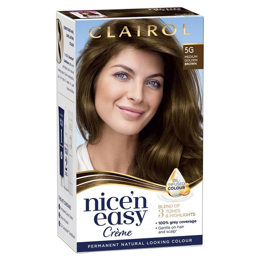 Clairol Nice'n Easy Creme Medium Golden Brown 5G