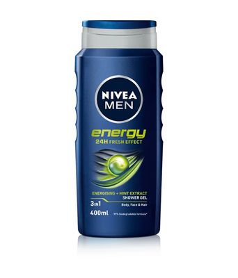 Nivea Men Energy 3 in 1 Shower Gel 400ml