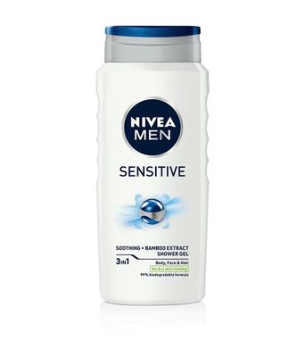 Nivea Men Sensitive 3 in 1 Shower Gel 400ml