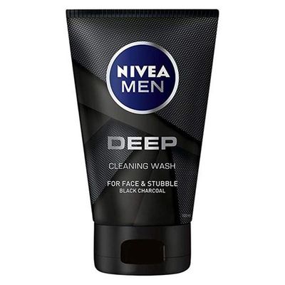 Nivea Men Deep Cleaning Wash for Face & Stubble 100ml