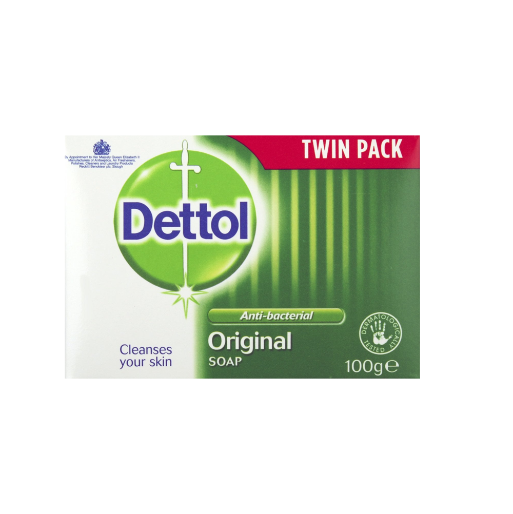 Dettol Original Bar Soap Twin Pack (2x100g)