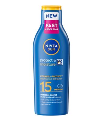 Nivea Sun Protect & Moisture Lotion Sun Cream SPF15 200ml