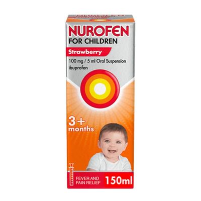 Nurofen for Children 3mths+ Strawberry with Syringe 150m