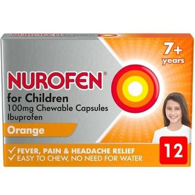Nurofen for Children 100mg Chewable Capsules 12 Capsules