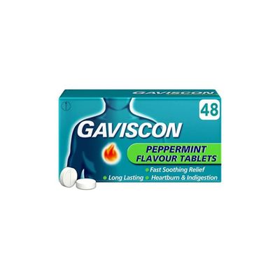 Gaviscon Peppermint Chewable Tablets 48 Tablets