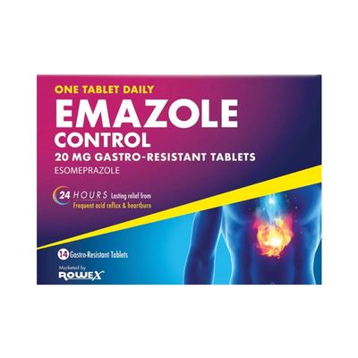 Emazole Control 20mg Gastro Resistant Tablets 14's