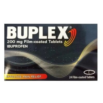 Buplex Ibuprofen 200mg Film Coated Tablets 12 Pack