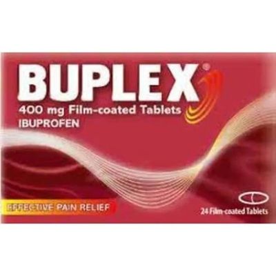 Buplex Ibuprofen 400mg Film Coated Tablets 12 Pack