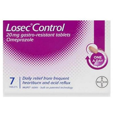 Losec Control 20mg 7 Tablets