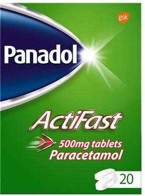 Panadol Actifast Pain Relief Paracetamol 500mg 20 Tablets