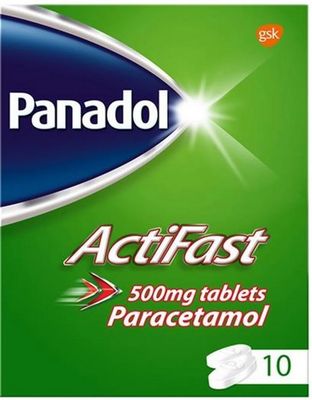 Panadol Actifast Pain Relief Paracetamol 500mg 10 Tablets