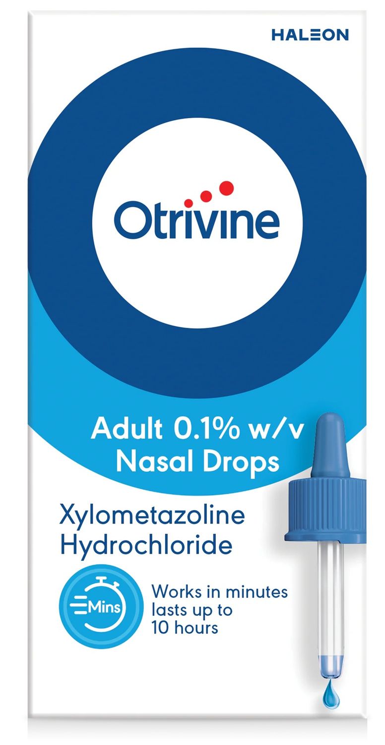 Otrivine Decongestant Adult 0.1% Nasal Drops 10ml