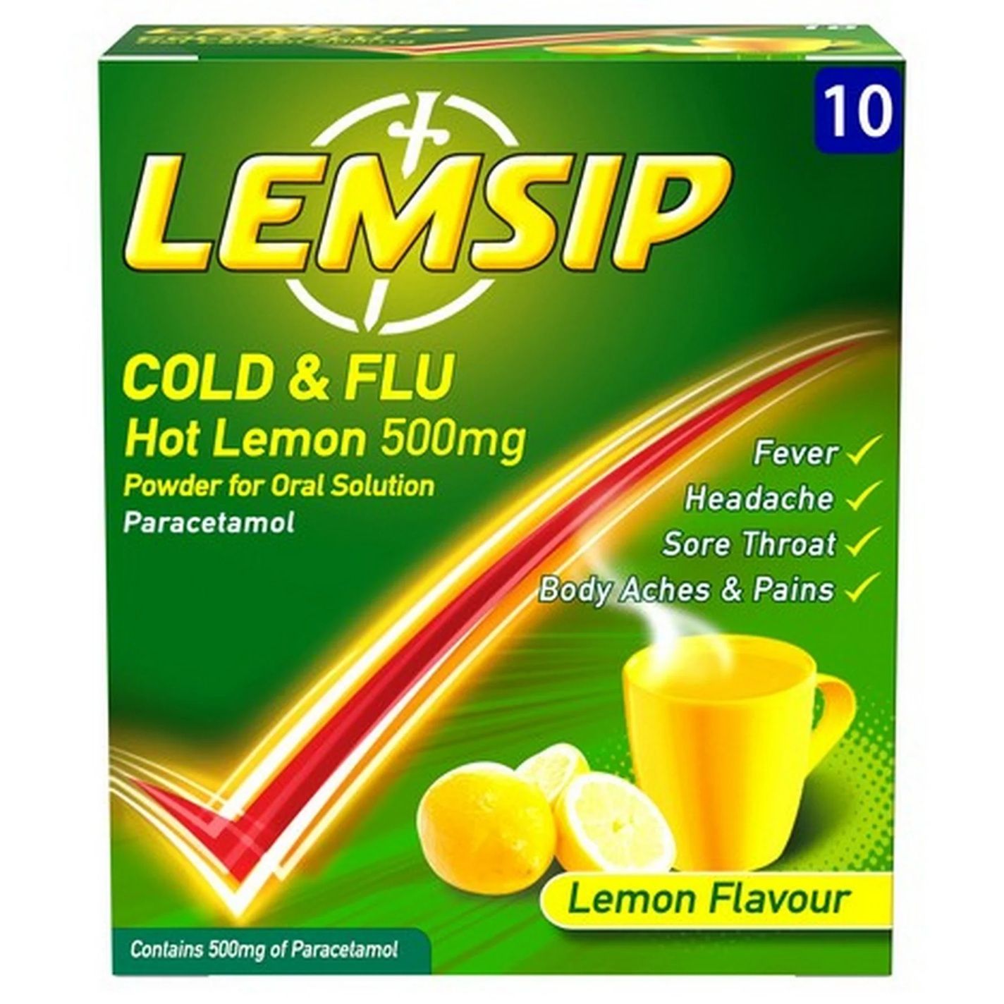 Lemsip Max Cold & Flu Lemon Flavour 10 Sachets