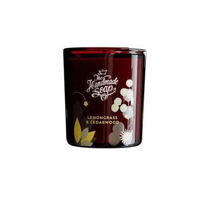 Handmade Soap Company: Scented Soy Candle Lemongrass & Cedarwood 160g