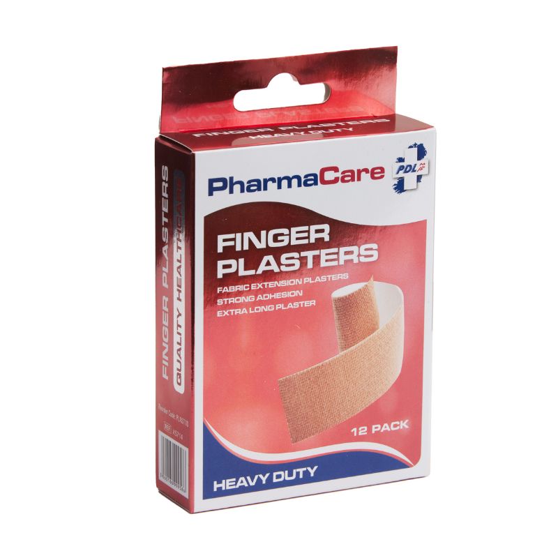 PharmaCare Finger Plasters 12 Pack