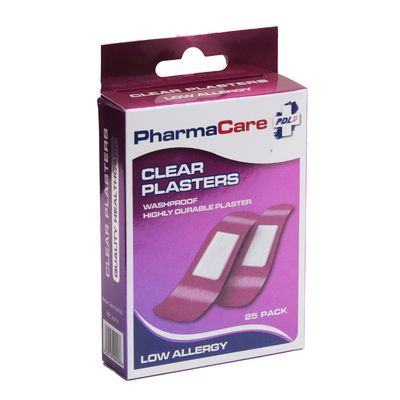 PharmaCare Clear Plasters 25 Pack