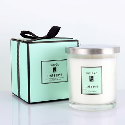 Just Glo Lime & Basil Scented Candle