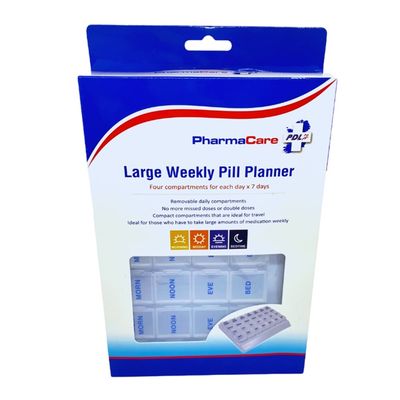PharmaCare Weekly Pill Planner – Large