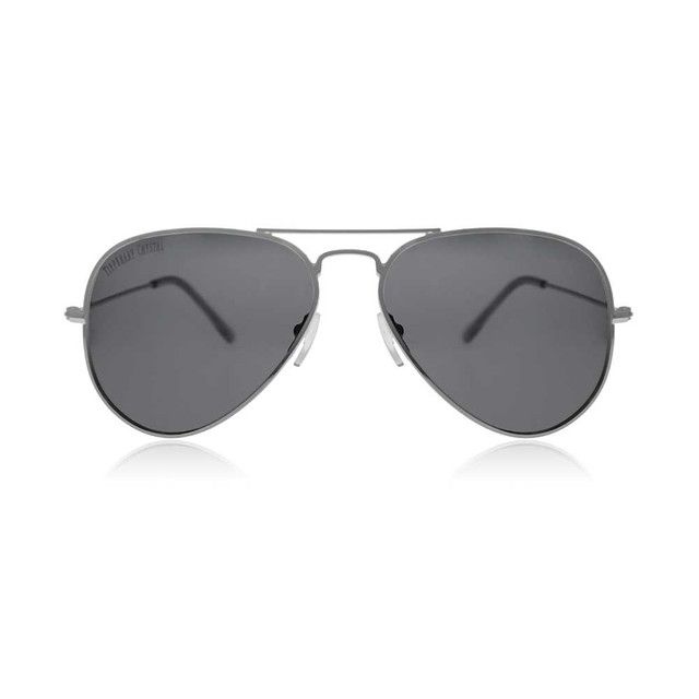 Tipperary Crystal Polarized Aviator Sunglasses Silver Frame