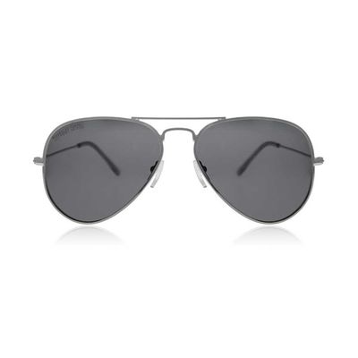 Tipperary Crystal Polarized Aviator Sunglasses Silver Frame