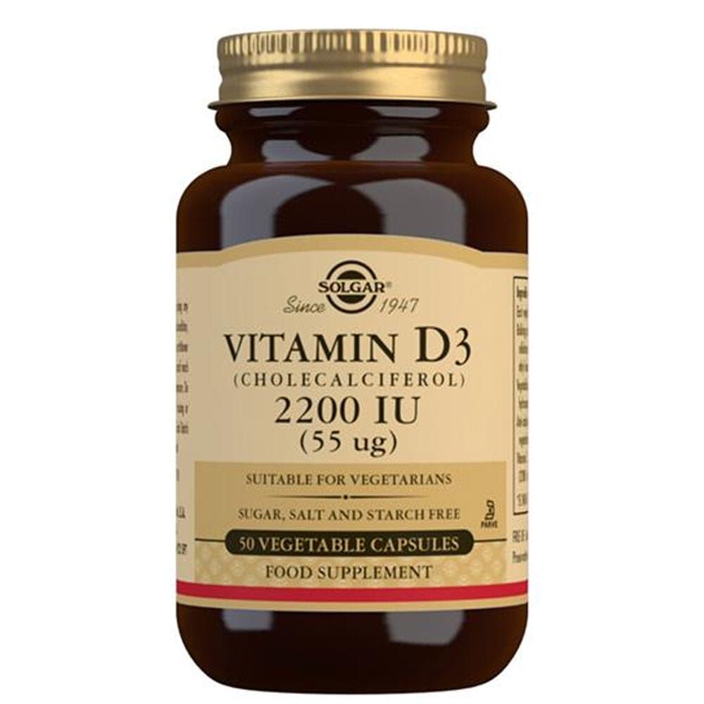 Solgar Vitamin D3 (cholecalciferol) 2200 IU 50 Capsules Solgar Vitamin D3 (cholecalciferol) 2200 IU 50 Capsules