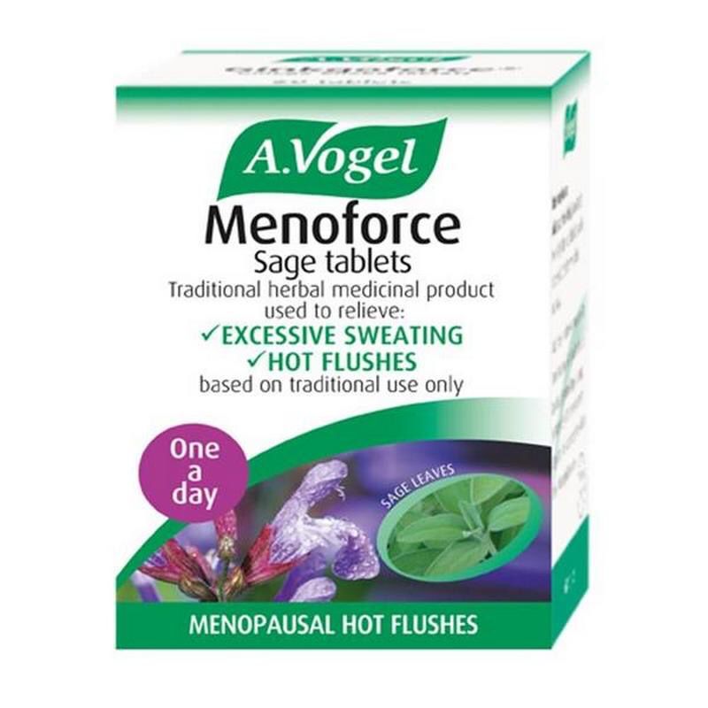 A.Vogel Menoforce Sage Dry Extract. Relief from Excessive Sweating And Hot Flushes 30 Capsules