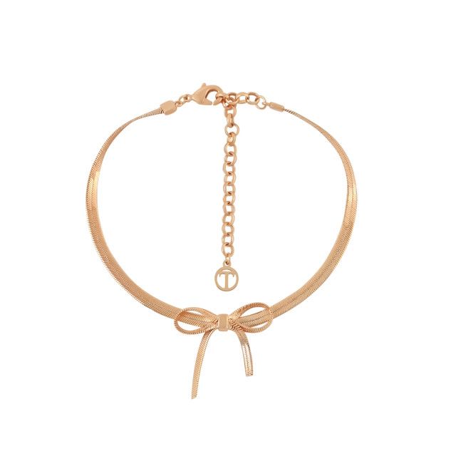 Tipperary Crystal Tc Bow - Slinky Gold Bracelet