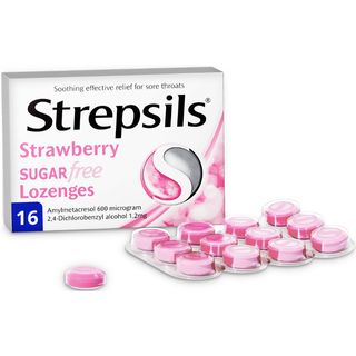 Strepsils Strawberry Sugar Free 16's