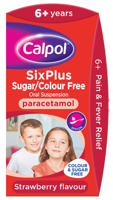 Calpol 6+ Sugar Free With Spoon 140ml