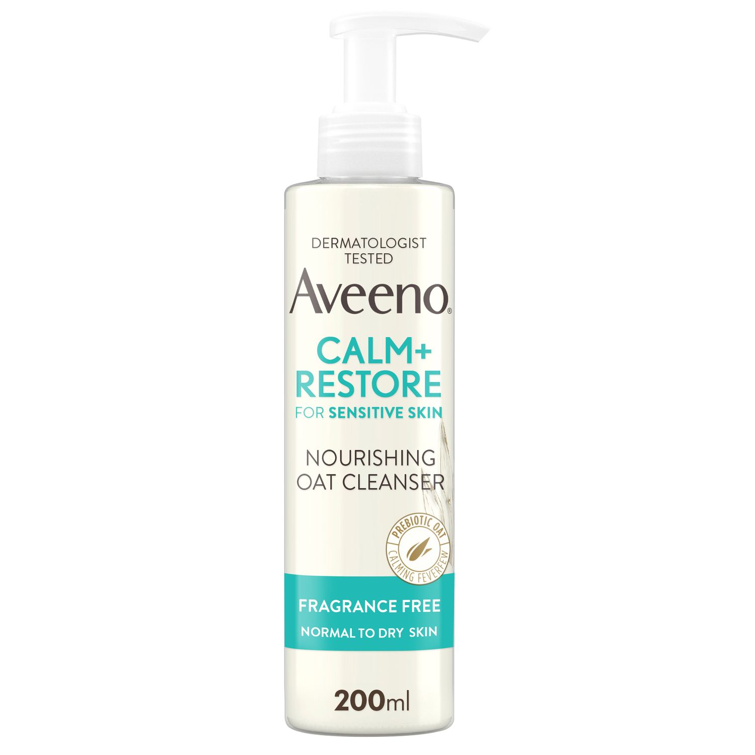 Aveeno Calm+Restore: Nourishing Oat Cleanser 200ml Aveeno Calm+Restore: Nourishing Oat Cleanser 200ml