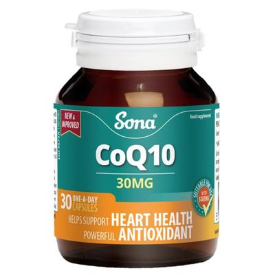 Sona CoQ10 30mg - Coenzyme Q10 30 Capsules Sona CoQ10 30mg - Coenzyme Q10 30 Capsules