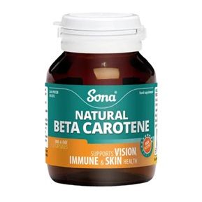 Sona Natural Beta Carotene 60 Capsules 